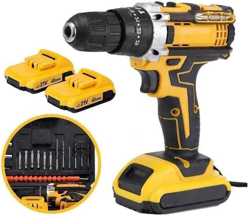 MasterDrill 21V – Parafusadeira/Furadeira com Kit Completo
