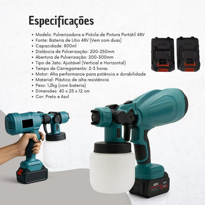 Pistola de pintura elétrica