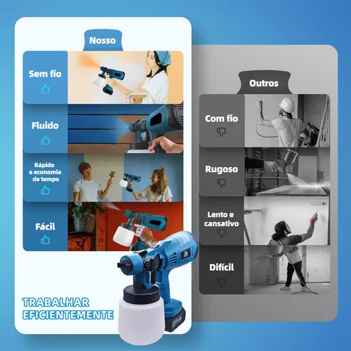 Pistola de pintura elétrica